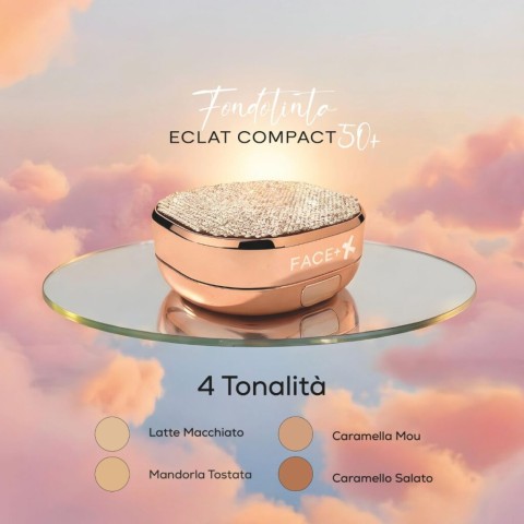 Face+ Eclat Compact 50+ Fondotinta SPF50 Lunga Durata